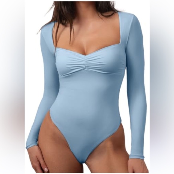 Vici Tops - Women’s Vici Brand Light Blue Bodysuit